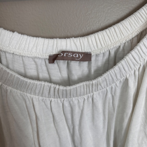 White Off-The-Shoulder Blouse - Picture 3 of 3